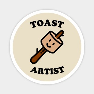 Marshmallow Toast Artist Magnet